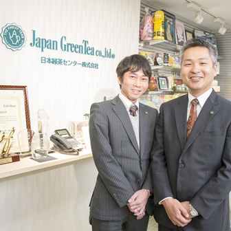 取材終了後笑顔の両氏
